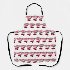 Mama Cherry Apron – Lustige Küchenschürze für Mama Schürze