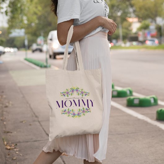Mama | Chic Boho Lettering & Floral Tragetasche