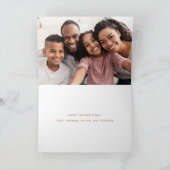 Mama | Chic Boho Script and Heart with Foto Karte (Innenseite)