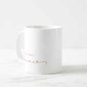 Mama | Chic Boho Script and Heart with Kids Names Kaffeetasse (Vorderseite Links)