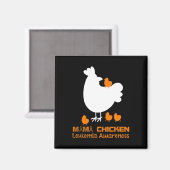 Mama Chicken Aml Leukemia Bewusstsein Magnet (Vorderseite/Rückseite)