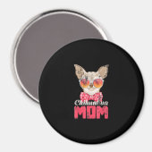 Mama Chihuahua Magnet (Vorderseite/Rückseite)