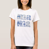 Mama Chinoiserie Coquette Bow Mother Day T - Shirt (Vorderseite)
