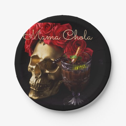 Mama chola pappteller (Vorderseite)