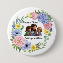 Mama Christlicher Muttertag floral beten Button