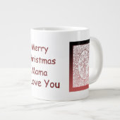Mama Christmas Candy Canes Jumbo Tasse (Vorderseite Rechts)