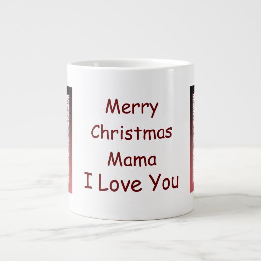 Mama Christmas Candy Canes Jumbo Tasse (Vorderseite)