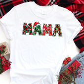 Mama Christmas Lights Typografy Festivals Tri-Blend Shirt