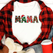 Mama Christmas Lights Typografy Festivals Tri-Blend Shirt