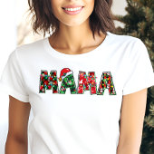 Mama Christmas Lights Typografy Festivals Tri-Blend Shirt