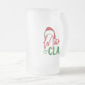 Mama Claus Christmas Design-60094 Mattglas Bierglas (VorderseiteRechts)