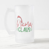 Mama Claus Christmas Design-60094 Mattglas Bierglas (Links)