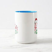 Mama Claus Christmas Design-60094 Zweifarbige Tasse (Mittel)