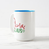 Mama Claus Christmas Design-60094 Zweifarbige Tasse (Vorderseite Links)