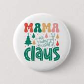 Mama Claus Christmas Design-60097 Button (Vorderseite)
