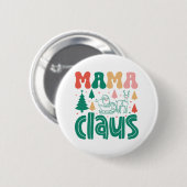 Mama Claus Christmas Design-60097 Button (Vorne & Hinten)