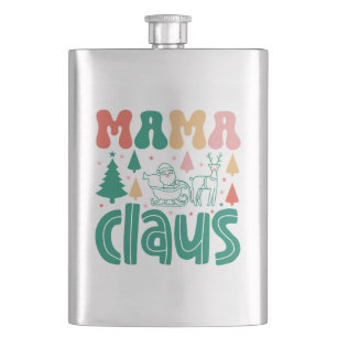 Mama Claus Christmas Design-60097 Flachmann