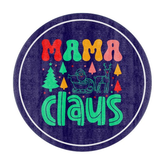 Mama Claus Christmas Design-60097 Schneidebrett (Vorderseite)