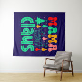 Mama Claus Christmas Design-60097 Wandteppich (Beispiel (Horizontal))