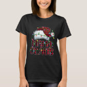 Mama Claus Christmas Lights Pajama Familie Matchin T-Shirt (Vorderseite)