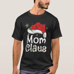 Mama Claus Christmas Pajama Familie Matching Xmas T-Shirt