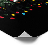 Mama Claus Christmas Pajama Santa Claus Family Mat Poster (Ecke)