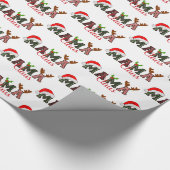 Mama Claus Decorative Design Weihnachten Geschenkpapier (Ecke)