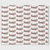 Mama Claus Decorative Design Weihnachten Geschenkpapier (Flach)