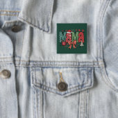 Mama Claus Frohe Weihnachtsgeschenk für Mama Button (Beispiel)