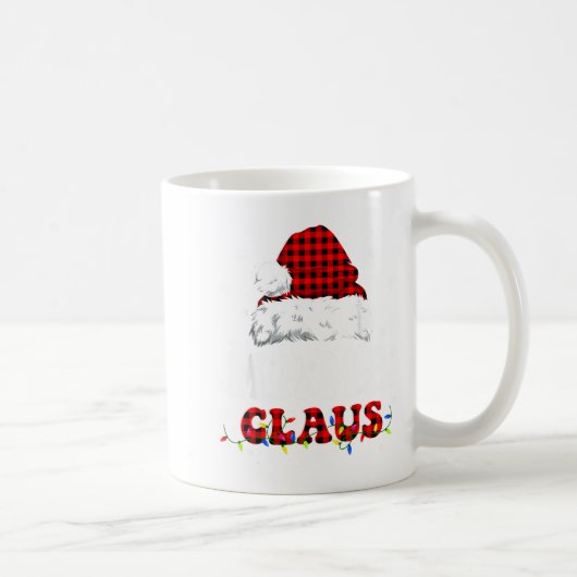 Mama Claus Funny Christmas Lights Pajama Family Ma Kaffeetasse (Rechts)
