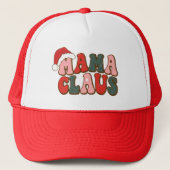 Mama Claus Hat Truckerkappe (Vorderseite)