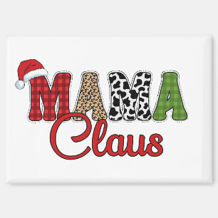 Mama Claus Kariertes Muster-60096 Magnet