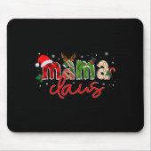 Mama Claus Santa Claus Family Matching Christmas P Mousepad (Vorne)
