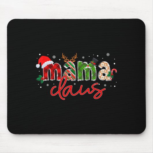 Mama Claus Santa Claus Family Matching Christmas P Mousepad (Vorne)
