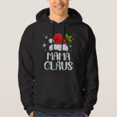 Mama Claus Santa Funny Christmas Pajama Matching F Hoodie (Vorderseite)