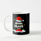 Mama Claus Santa Matching Family Christmas Lights Kaffeetasse (Links)
