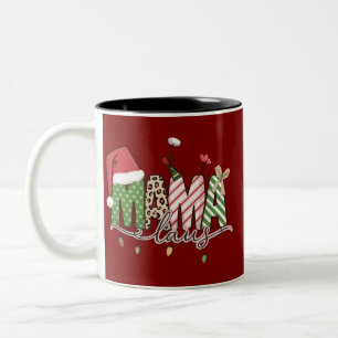Mama Claus Weihnachten Lustiges Xmas Mami Zweifarbige Tasse