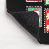 Mama Claus Weihnachten Mutter Stempel Schleife Pyj Mousepad (Ecke)