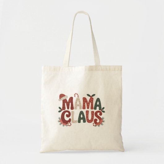 Mama Claus Weihnachten Tragetasche (Vorne)