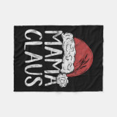 Mama Claus Weihnachts-Kostümgeschenk Weihnachtsman Fleecedecke (Vorderseite (Horizontal))