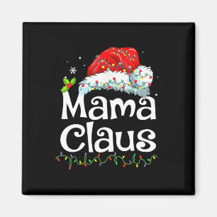 Mama Claus Weihnachts-Pyjama-Familie passend Xmas Magnet