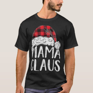 Mama Claus Weihnachtskostüm Geschenk Santa passend T-Shirt