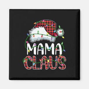 Mama Claus Weihnachtslichter Matching Family Xmas Magnet