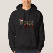 Mama Claus Weihnachtsmannmütze Christmas Pajama Fa Hoodie (Vorderseite)