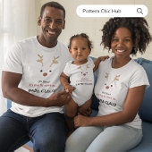 Mama Claus White Modern Family Christmas T-Shirt