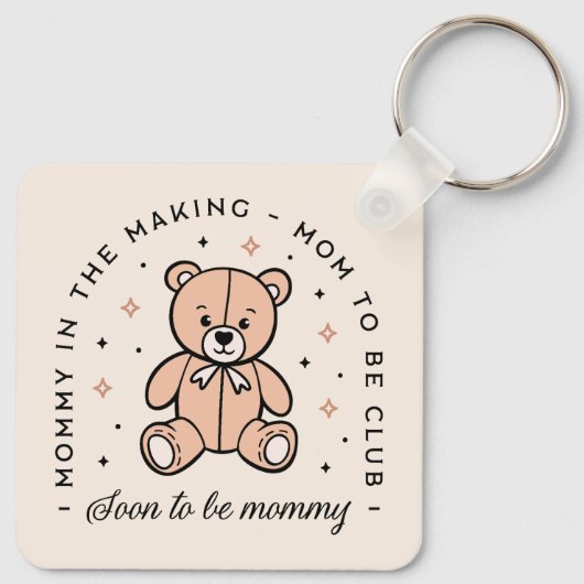 Mama Club bald zu Mama Ästhetik Schlüsselanhänger (Rückseite)