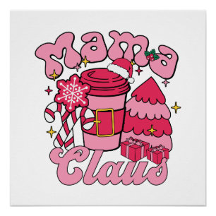 "Mama Club   Stilvolles Typografie-Design für Mama Poster