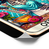 Mama Club Tarot Card Skelett Halloween Poster (Ecke)