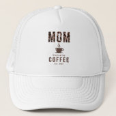 Mama Coffee Humor Muttertag Est. Truckerkappe (Vorderseite)