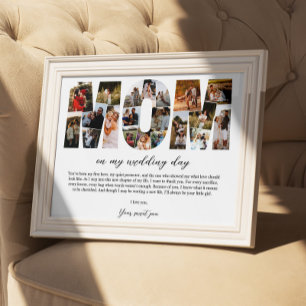 Mama Collage auf meinem Hochzeitstag Muttergeschen Poster